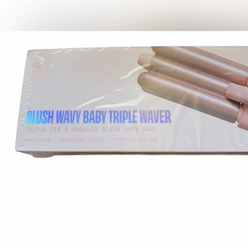 FoxyBae Baby Blush Wavy Baby Triple 3 Barrel Hair Waver Crimper Curler Iron